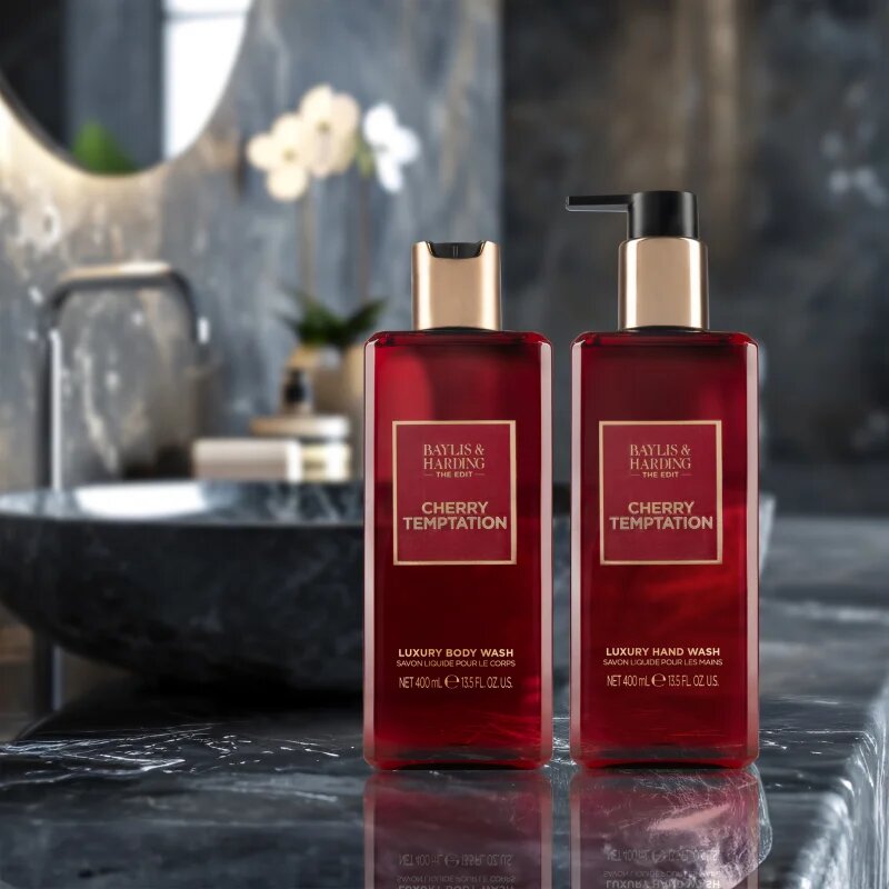 Baylis & Harding The Edit Cherry Temptation luksuzno tekoče milo Cherry Jasmine & Sandalwood 400 ml