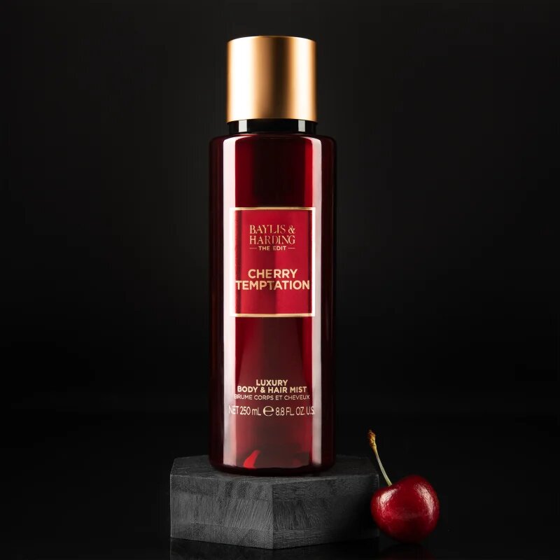 Baylis & Harding The Edit Cherry Temptation odišavljeno pršilo za telo za ženske Cherry Jasmin & Sandalwood 250 ml