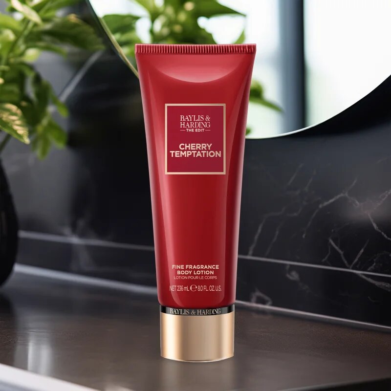 Baylis & Harding The Edit Cherry Temptation parfumirani losjon za telo za ženske Cherry Jasmin & Sandalwood 236 ml