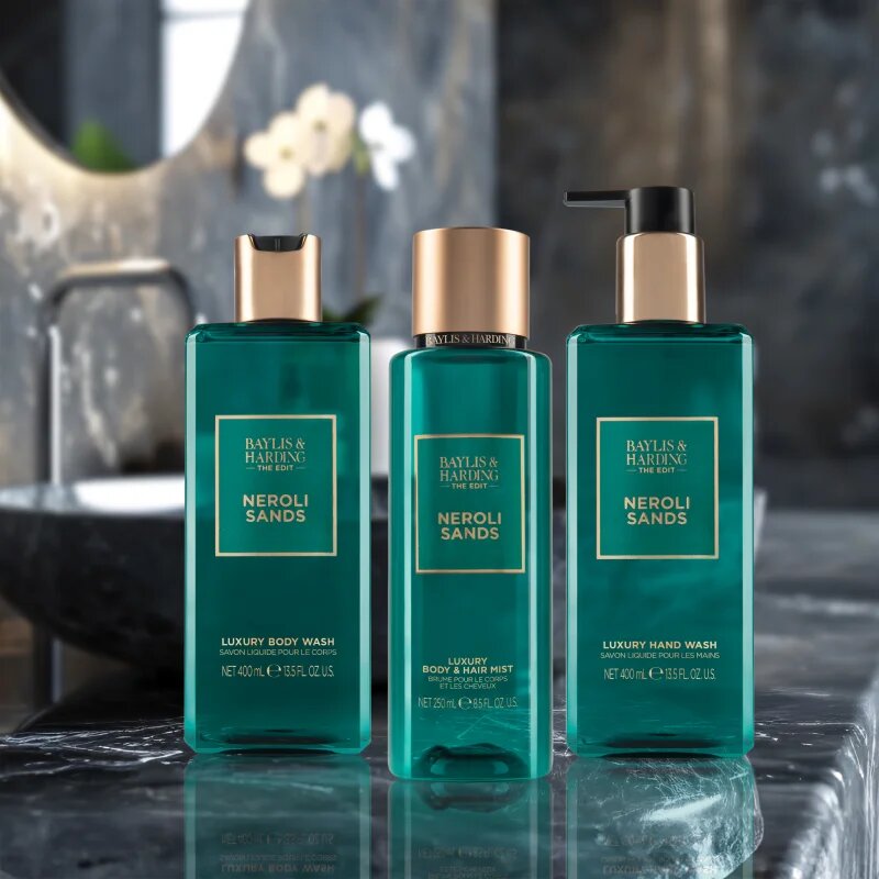 Baylis & Harding The Edit Neroli Sands odišavljeno pršilo za telo za ženske Neroli Bergamot & Orange Blossom 250 ml