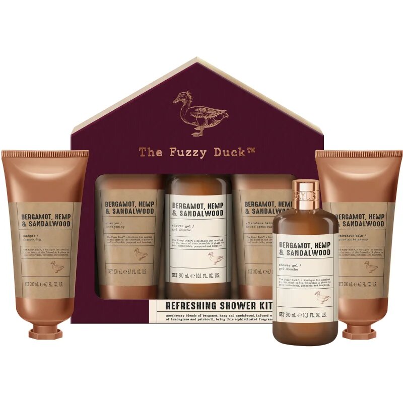 Baylis & Harding The Fuzzy Duck Bergamot Hemp & Sandalwood darilni set za moške