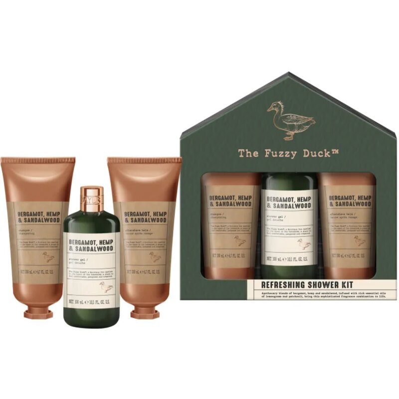 Baylis & Harding The Fuzzy Duck Bergamot Hemp & Sandalwood darilni set za moške