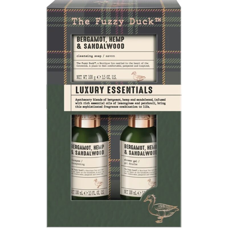 Baylis & Harding The Fuzzy Duck Bergamot Hemp & Sandalwood darilni set za moške