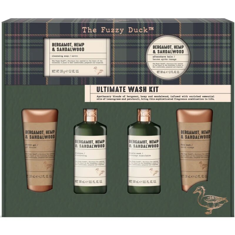 Baylis & Harding The Fuzzy Duck Bergamot Hemp & Sandalwood darilni set za moške