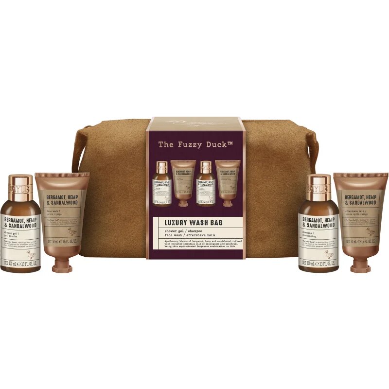 Baylis & Harding The Fuzzy Duck Bergamot Hemp & Sandalwood darilni set za pot