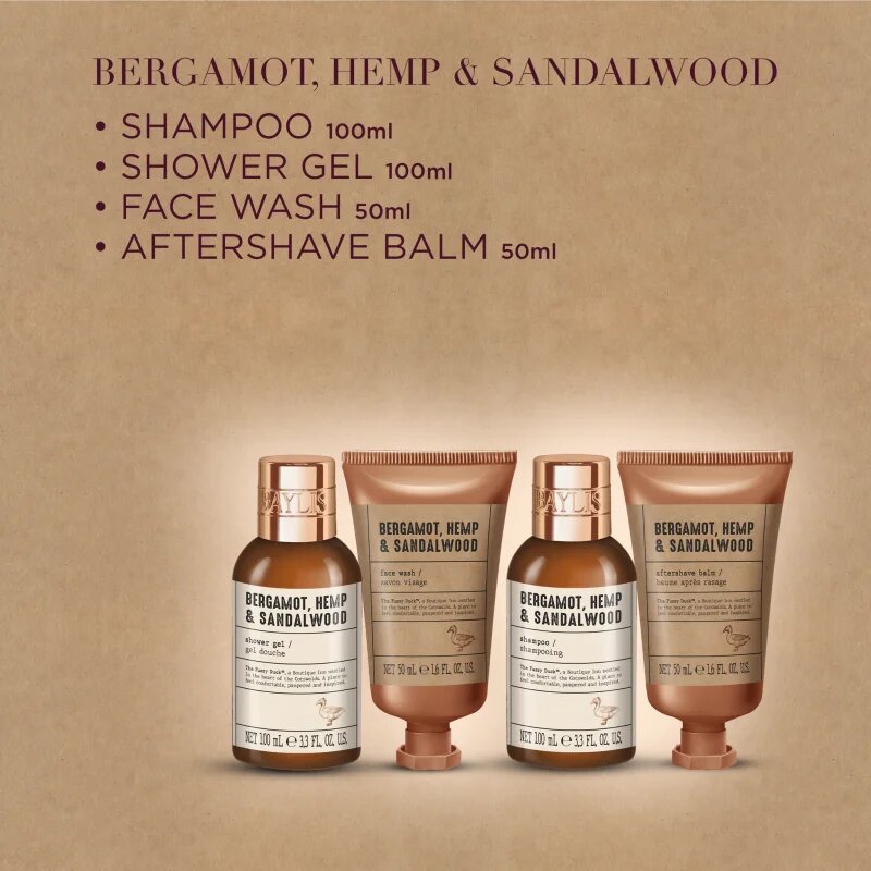 Baylis & Harding The Fuzzy Duck Bergamot Hemp & Sandalwood darilni set za pot