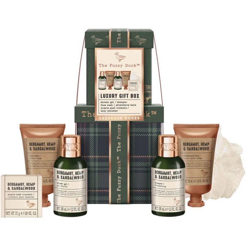 Baylis & Harding The Fuzzy Duck Bergamot Hemp & Sandalwood darilni set za telo za moške