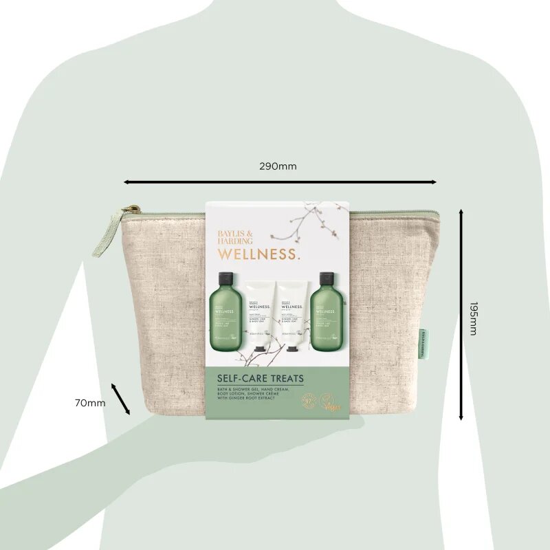 Baylis & Harding Wellness. Energise darilni set za telo Ginger Lime & Basil Leaf