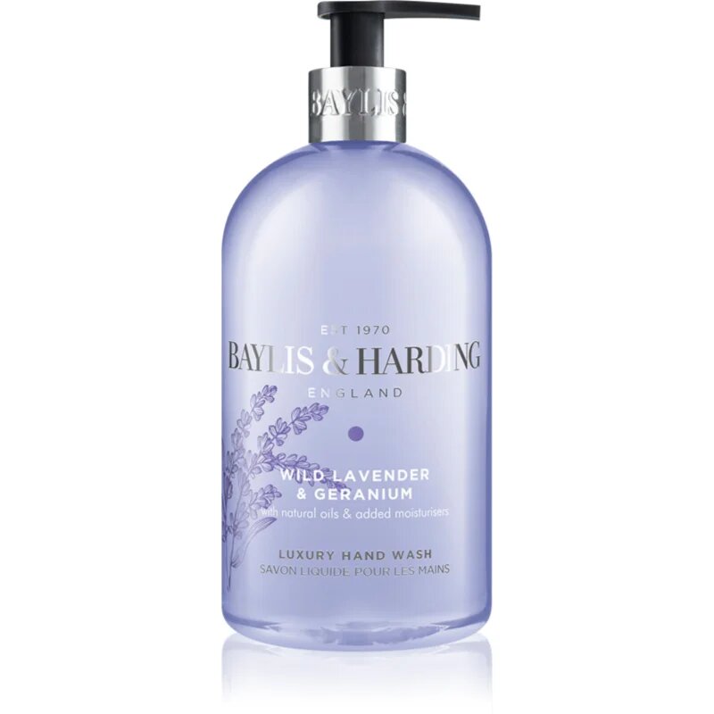 Baylis & Harding Wild Lavender & Geranium tekoče milo za roke z vlažilnim učinkom 500 ml
