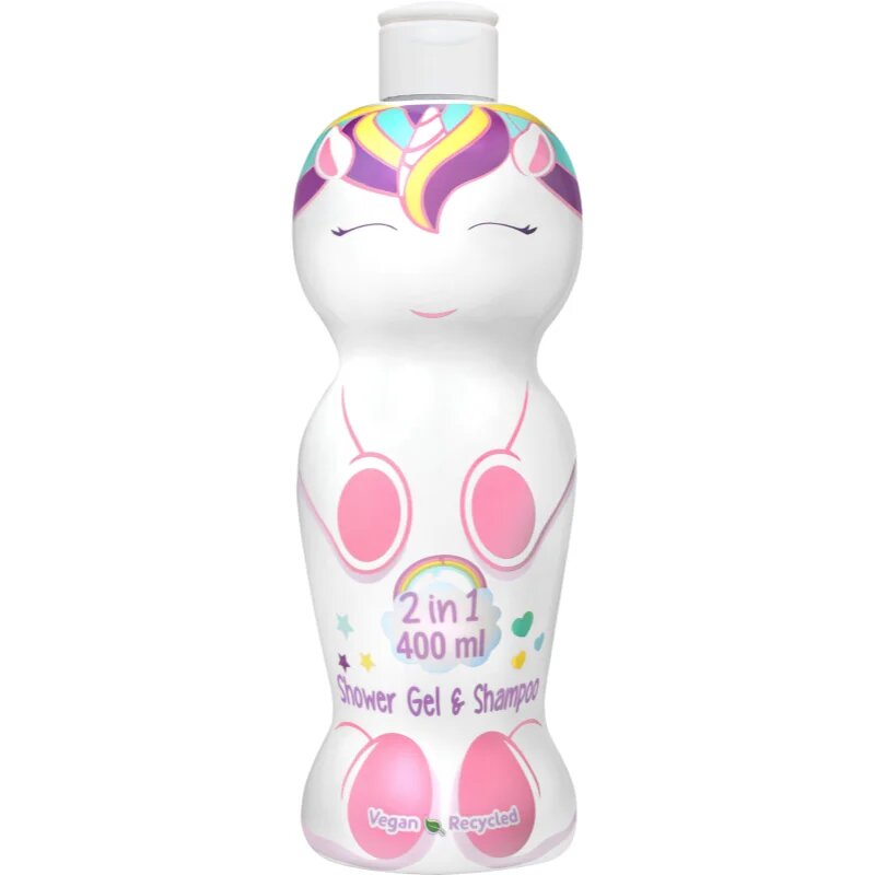 Be a Unicorn Shampoo & Shower Gel gel za prhanje in šampon 2v1 za otroke 400 ml