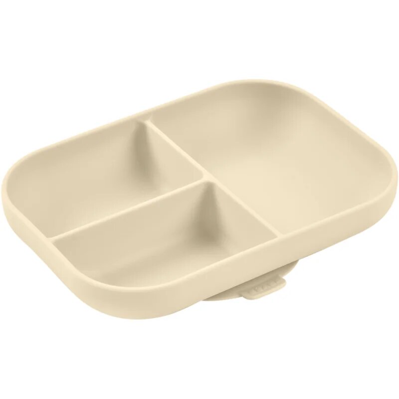 Beaba Divided Silicone Plate deljeni krožnik s priseskom Clay 1 kos