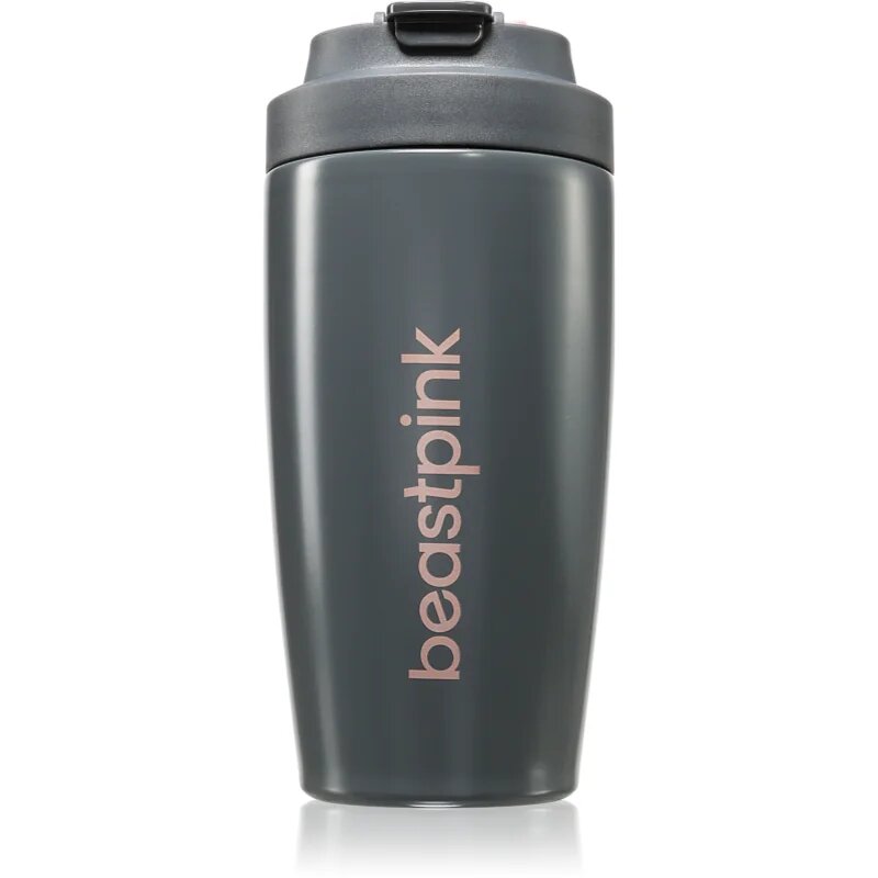 BeastPink Thermo Mug termo lonček s slamico barva Grey 1 kos