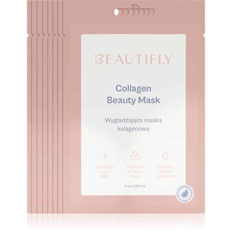 Beautifly Collagen Beauty Mask kolagenska maska 8 kos