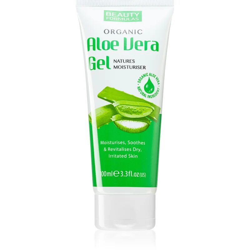 Beauty Formulas Aloe Vera vlažilni gel za telo in obraz 100 ml