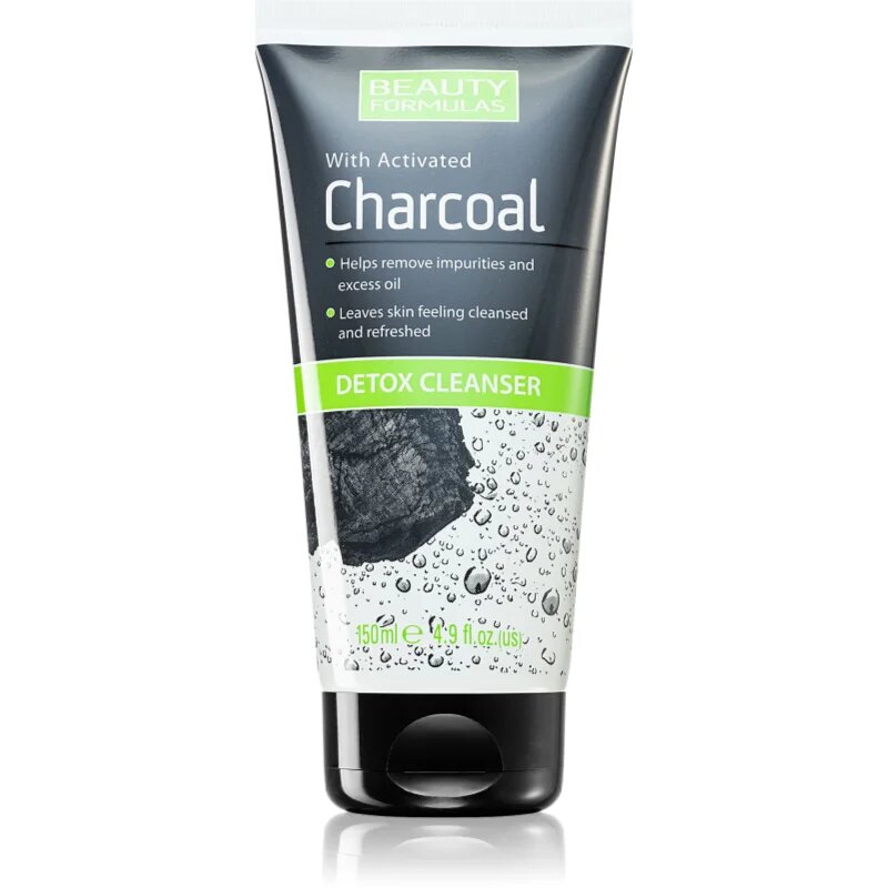 Beauty Formulas Charcoal čistilni gel z aktivnim ogljem za mastno in problematično kožo 150 ml