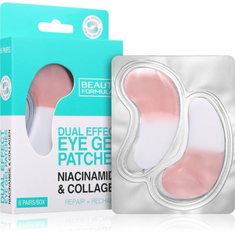 Beauty Formulas Eye Gel Patches gelaste blazinice za učvrstitev kože za pod oči 6 kos