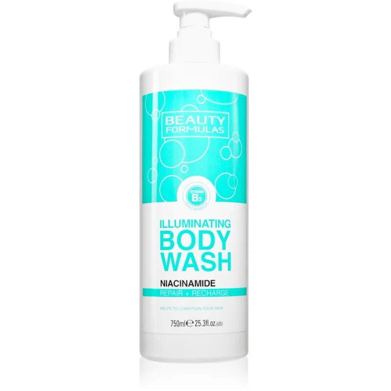 Beauty Formulas Niacinamide gel za prhanje 750 ml