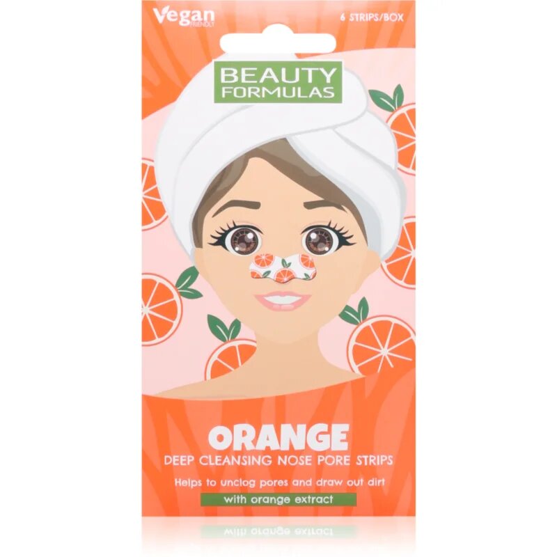 Beauty Formulas Orange nega proti razširjenim poram in črnim pikicam 6 kos