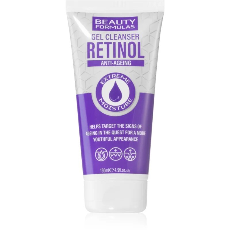 Beauty Formulas Retinol globoko čistilni gel proti gubam 150 ml