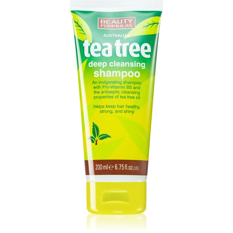 Beauty Formulas Tea Tree globinsko čistilni šampon 200 ml