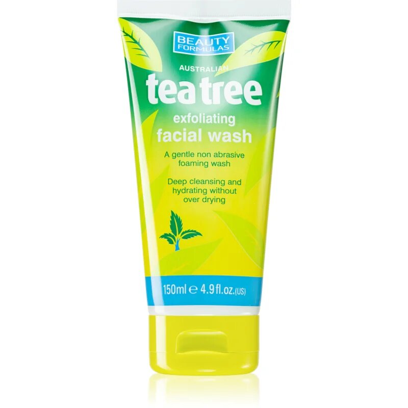 Beauty Formulas Tea Tree vlažilni čistilni gel 150 ml