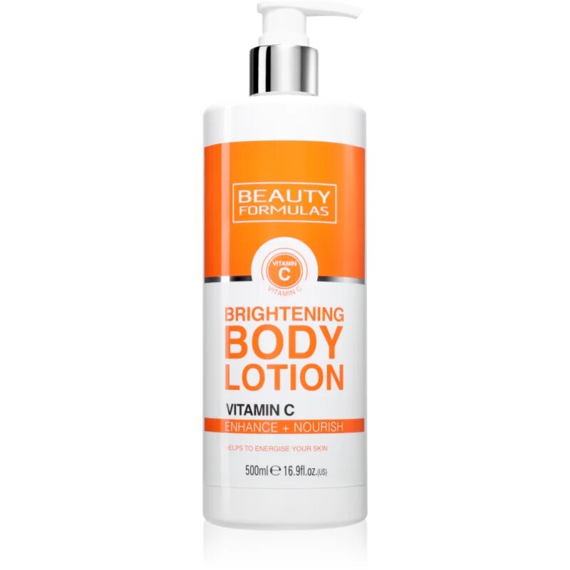 Beauty Formulas Vitamin C krema za telo s posvetlitvenim učinkom 500 ml
