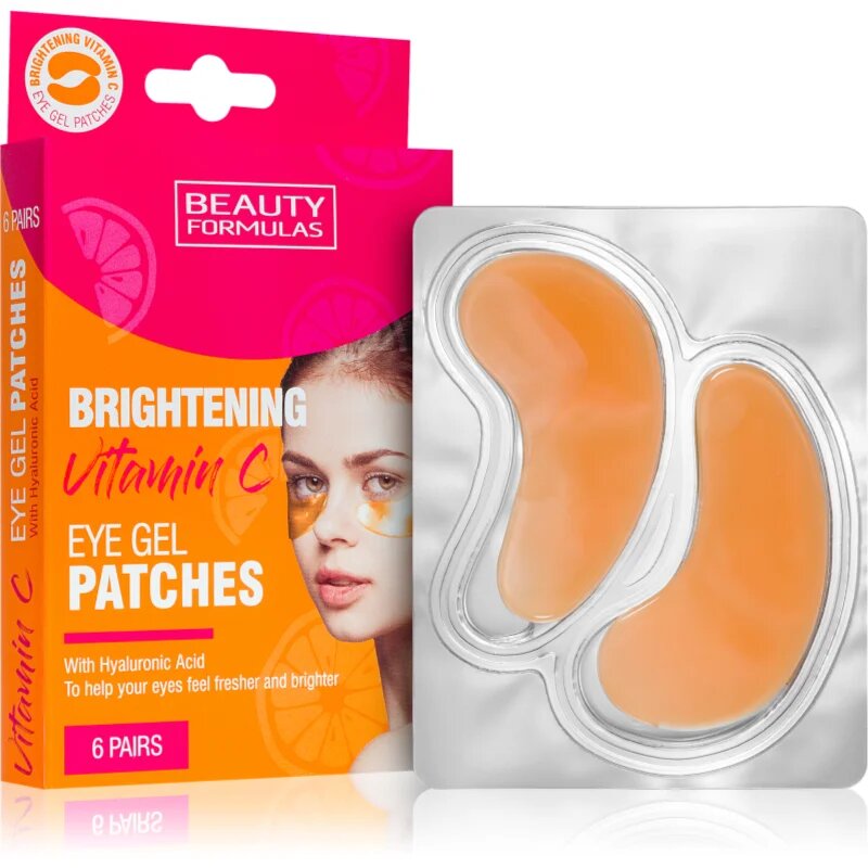 Beauty Formulas Vitamin C maska za posvetlitev za oči 6x2 kos