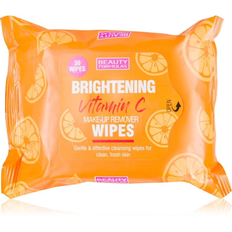 Beauty Formulas Vitamin C robčki za odstranjevanje ličil z vitaminom C 25 kos