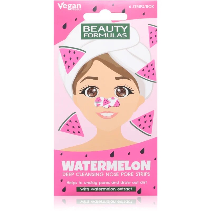 Beauty Formulas Watermelon nega proti razširjenim poram in črnim pikicam 6 kos