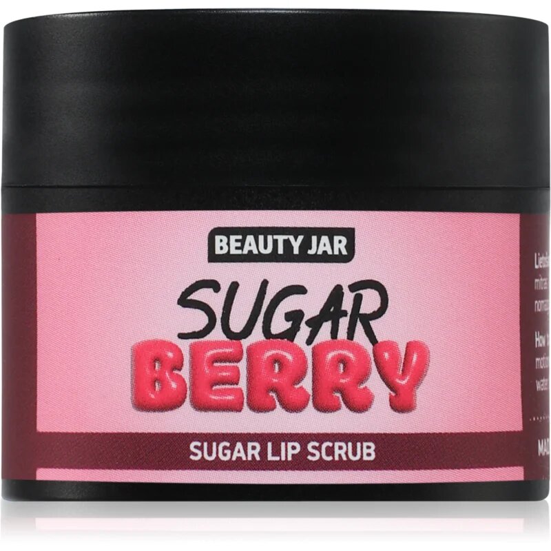 Beauty Jar Berry Sugar piling za ustnice s kakavovim maslom in vitaminom E 15 ml
