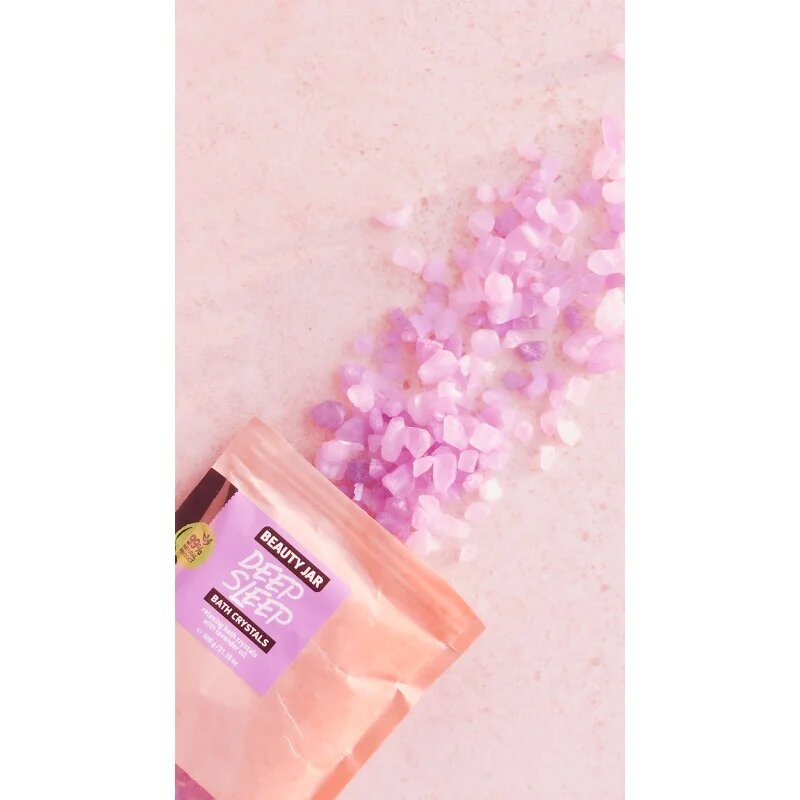 Beauty Jar Deep Sleep pomirjajoča sol za kopel s sivko 600 g
