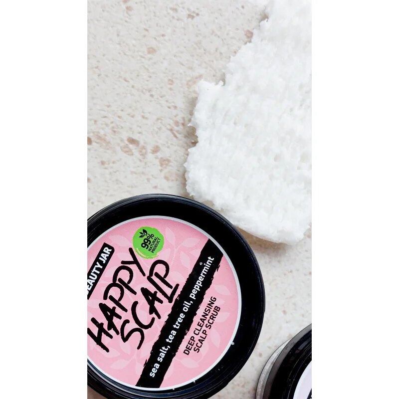 Beauty Jar Happy Scalp čistilni piling za mastno lasišče 100 g