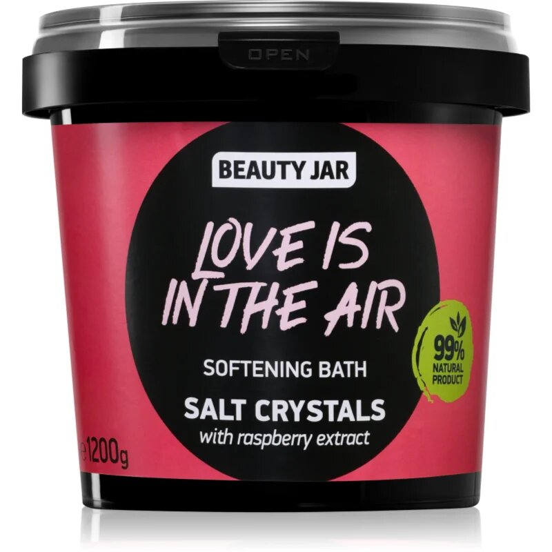 Beauty Jar Love Is In The Air sol za kopel za nežno in gladko kožo 1200 g