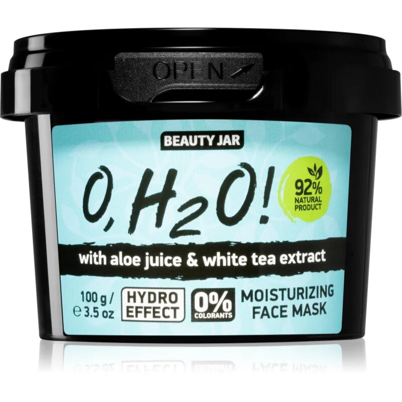 Beauty Jar O H2O! vlažilna maska za obraz z aloe vero 120 g