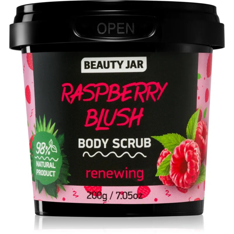Beauty Jar Raspberry Blush osvežilni piling za telo 200 g