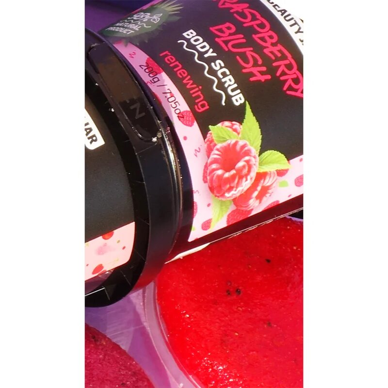 Beauty Jar Raspberry Blush osvežilni piling za telo 200 g