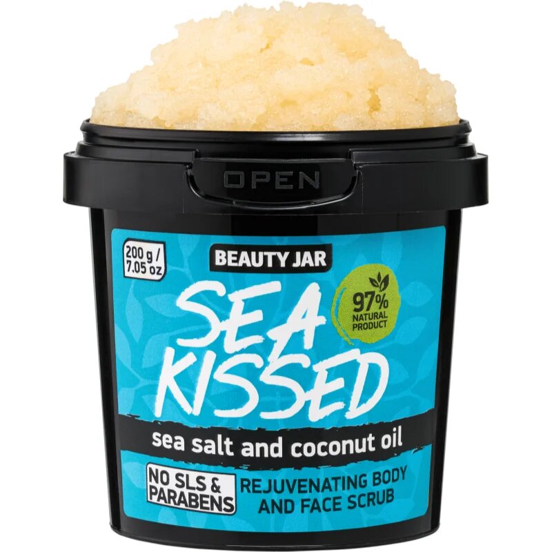 Beauty Jar Sea Kissed piling za obraz in telo z morsko soljo 200 g