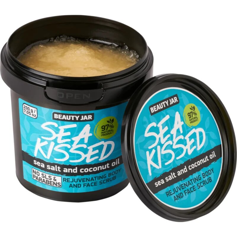 Beauty Jar Sea Kissed piling za obraz in telo z morsko soljo 200 g