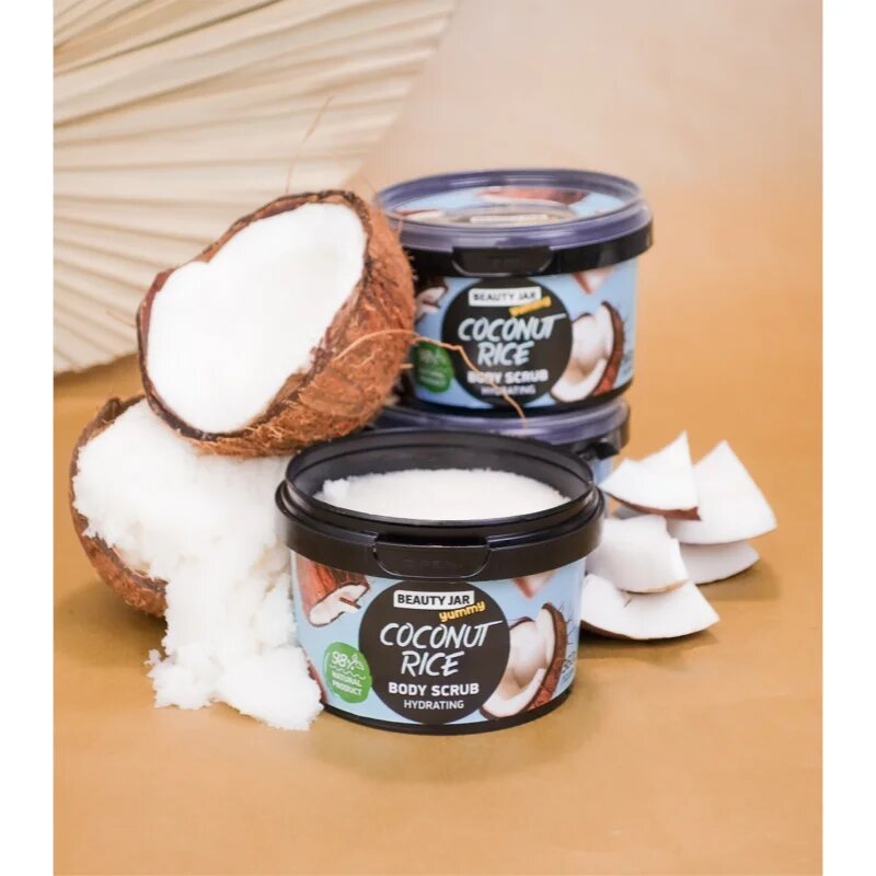 Beauty Jar Yummy Coconut Rice vlažilni piling 360 g