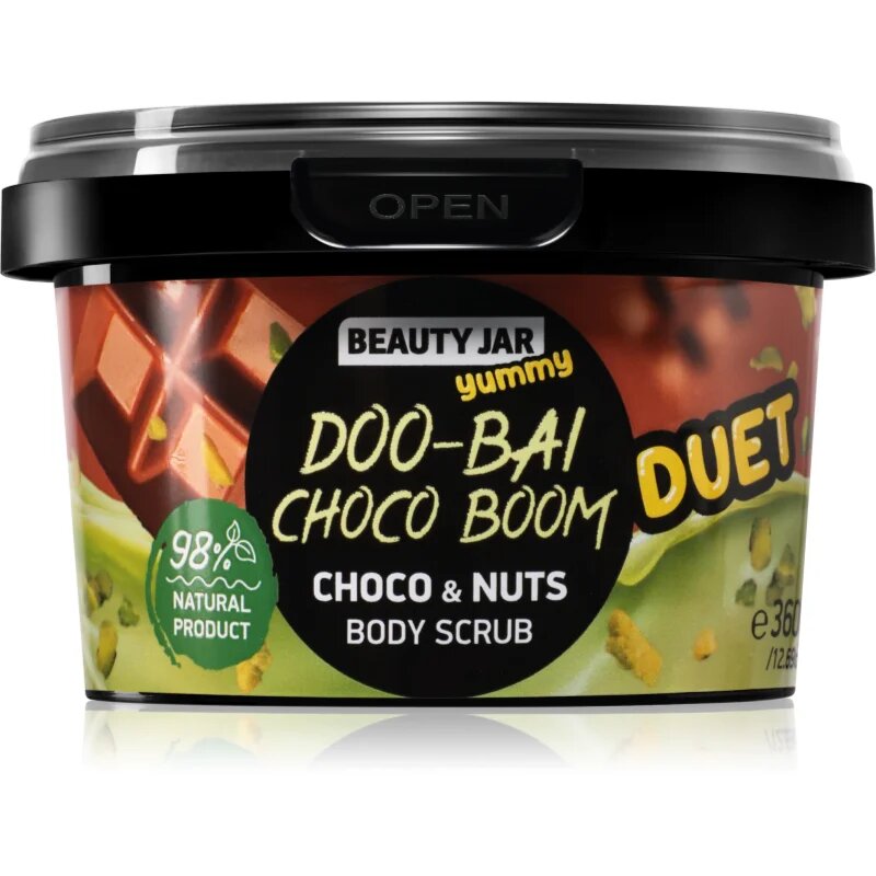 Beauty Jar Yummy Doo-Bai Choco Boom nežni piling za telo 360 g