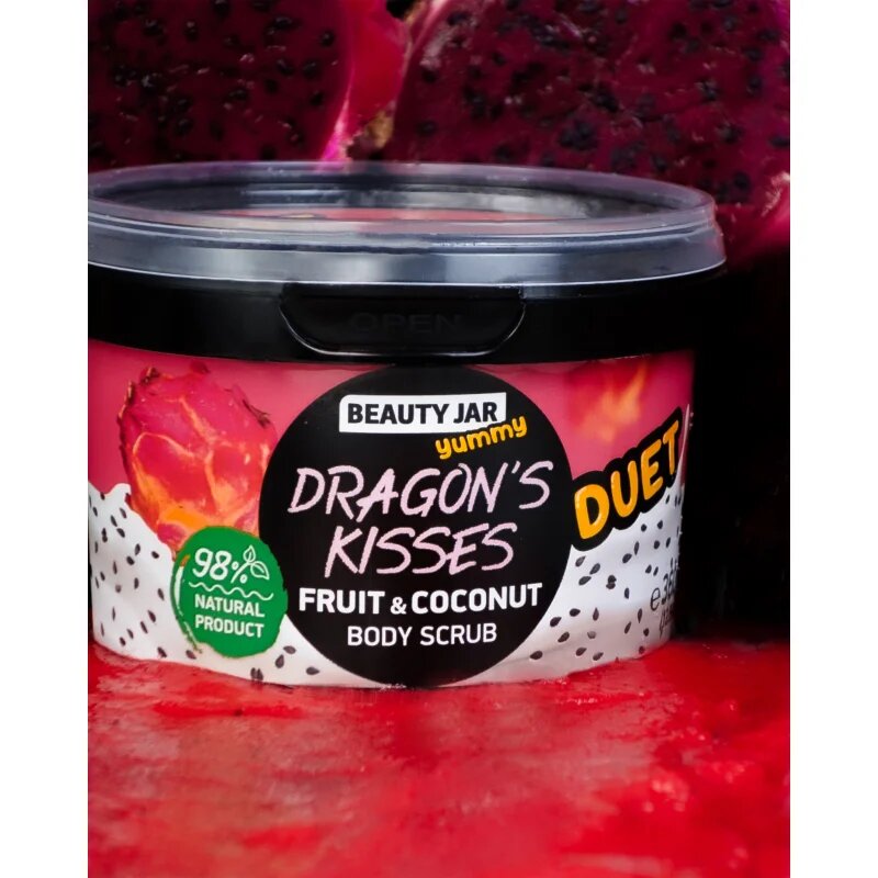 Beauty Jar Yummy Dragon's Kisses piling za telo 360 g