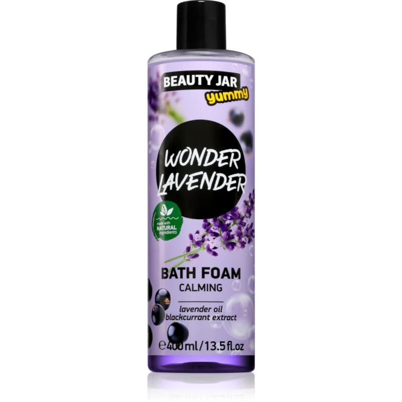 Beauty Jar Yummy Wonder Lavender pena za kopel s pomirjajočim učinkom 400 ml