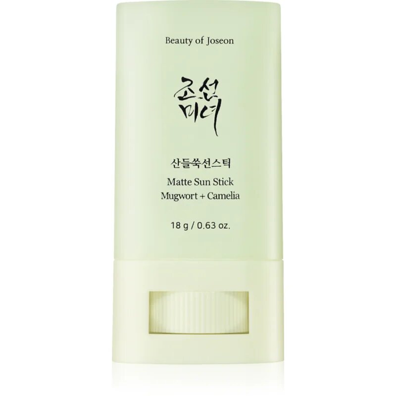 Beauty of Joseon Matte Sun Stick Mugwort + Camelia krema za sončenje v paličici SPF 50+ 18 g