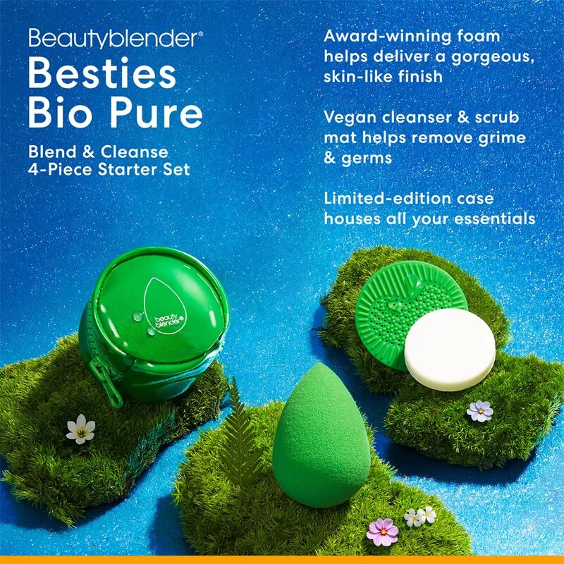 beautyblender® Besties BIO Pure Potovalni set za popolno polt