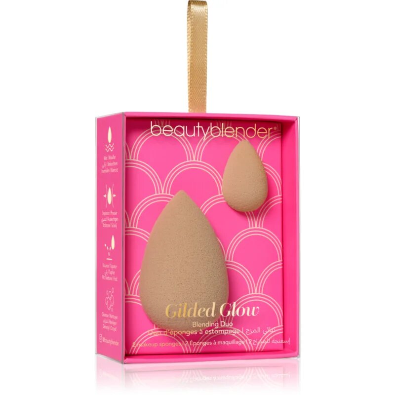 beautyblender® Gilded Glow gobica za tekoči puder v darilnem pakiranju
