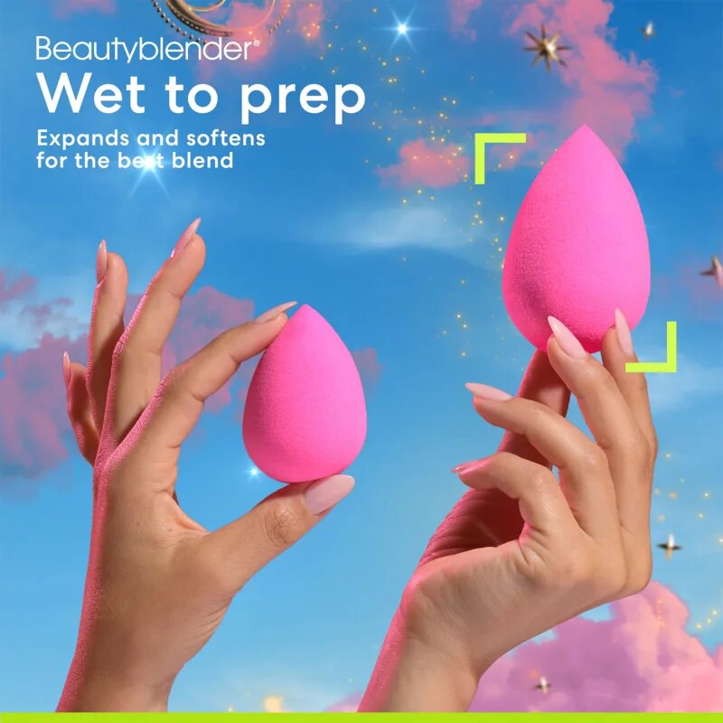 beautyblender® Stardust Blend & Bake Set gobica za tekoči puder + embalaža 2 kos