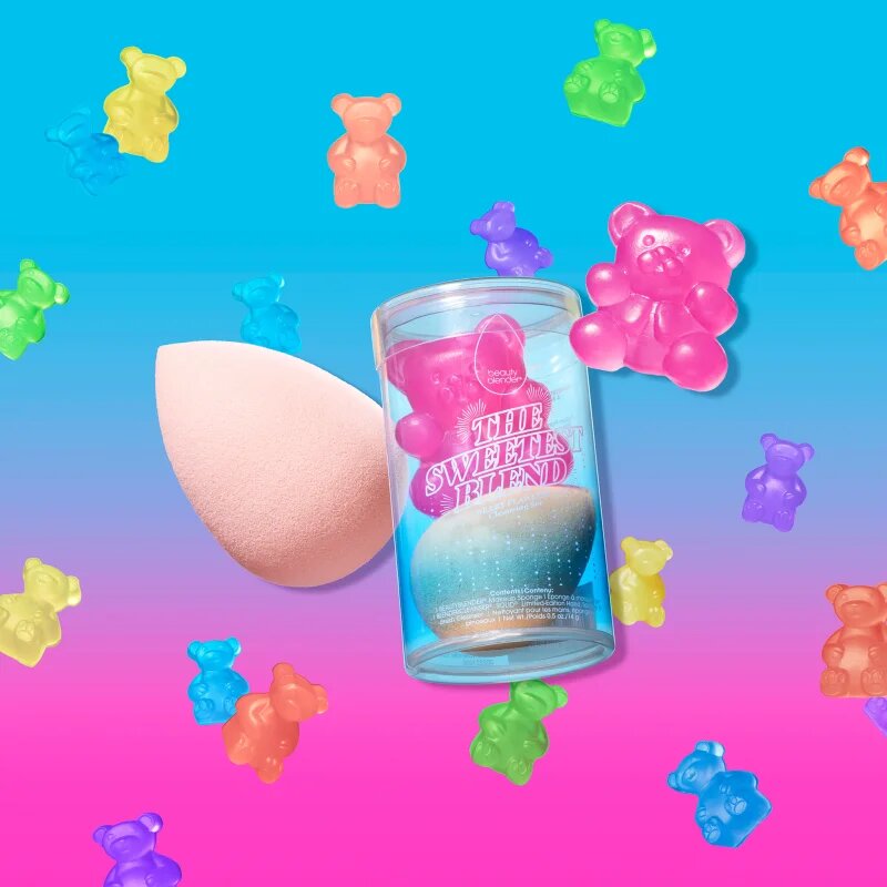beautyblender® The Sweetest Blend Beary Flawless Cleansing Set set za popoln videz