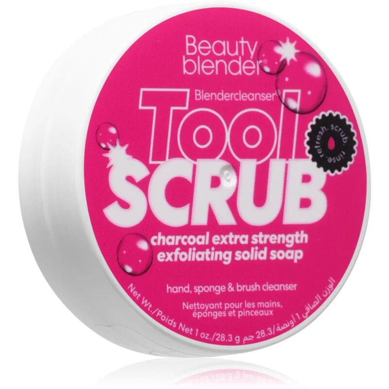 beautyblender® Tool Scrub Charcoal trdo čistilo gobic in čopičev za ličenje 28.3 g