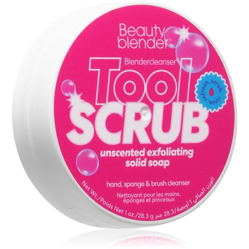 beautyblender® Tool Scrub Unscented trdo čistilo gobic in čopičev za ličenje 28.3 g