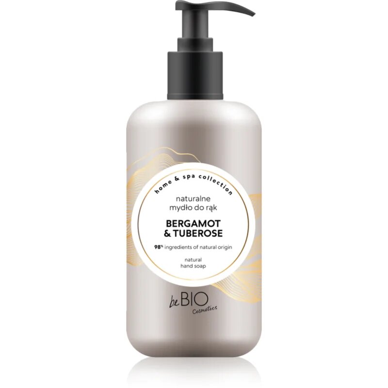 beBIO Home & Spa naravno milo za roke Bergamot & Tuberose 300 ml